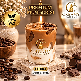 Creamy Candle  Premium Dekoratif Kokulu Mum